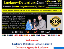 Tablet Screenshot of lucknowdetectives.com
